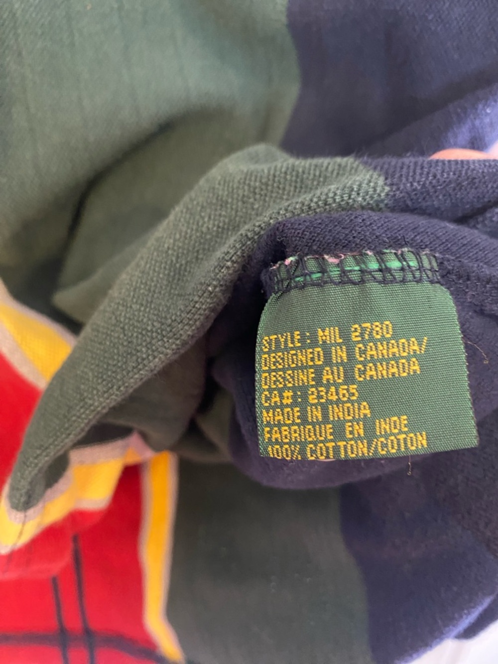 Vintage 90s Colorblock Stripes Rugby Shirt Higher State Adventure Size L Retro - Picture 5 of 8